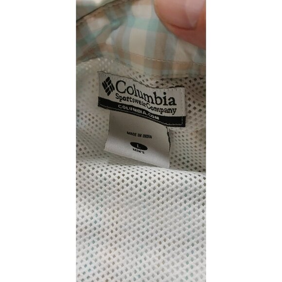 Columbia PFG Vented Shirt Mens L Outdoor Hiking Fishing Button Short Sleeve - Picture 5 of 11